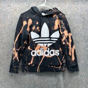 Adidas Black and Orange Women's Sweater